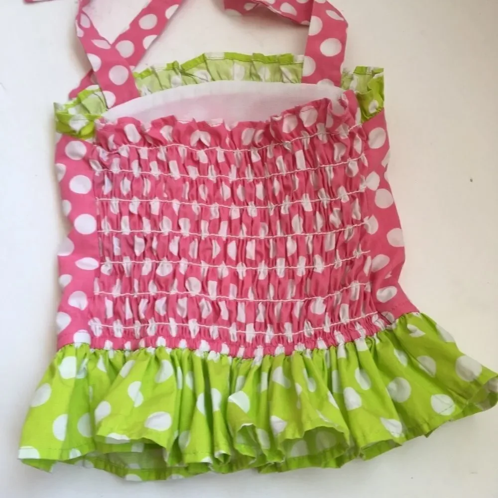 KELLY'S KIDS POLKA DOT TWO PIECE TANKINI SWIMSUIT‎